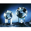 4" Global Optical Crystal Award w/ Rainbow Base